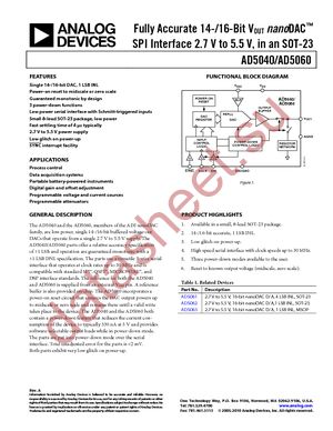 AD5060BRJZ-1REEL7 datasheet  